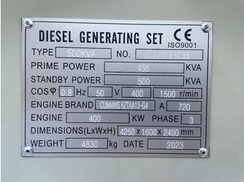 مجموعة المولدات جديد Cummins 6ZTAA13-G4 - 500 kVA Generator - DPX-19845: صور 4