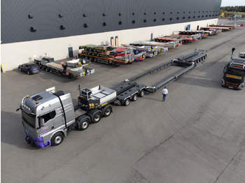 عربة مسطحة منخفضة نصف مقطورة FAYMONVILLE