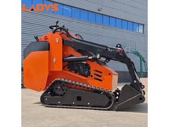 شيول صغير جديد LADYS Free Shipping Mini Skid Steer Loader Compact Track Electric/Diesel Chinese Mini Skid Steer Loader For Sale With Mini Skid Steer Attachments 4 In 1 Bucket: صور 2