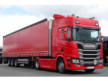 شاحنة جرار Scania R 450 / OPONY 100% / 2021 ROK / ZESTAW / FIRANKA: صور 4