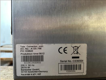 معدات المخابز Bartscher A120 Convection oven: صور 4 معدات المخابز Bartscher A120 Convection oven: صور 4
