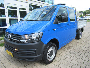الشاحنات الصغيرة المسطحة, الشاحنات الصغيرة كابينة مزدوجة Volkswagen Transporter T5 2.0 TDI 75KW DOKA + HIAB Dubbelcabine: صور 4