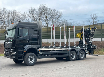شاحنة قطع الأشجار, شاحنة كرين MAN TGS 33.510 6X4 BL Euro6e LogLift 165Z: صور 3