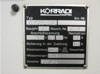 مركز تصنيع CNC KORRADI VH1000-CNC: صور 5 مركز تصنيع CNC KORRADI VH1000-CNC: صور 5