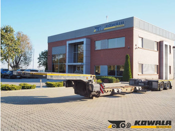 عربة مسطحة منخفضة نصف مقطورة