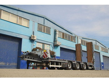 عربة مسطحة منخفضة مقطورة