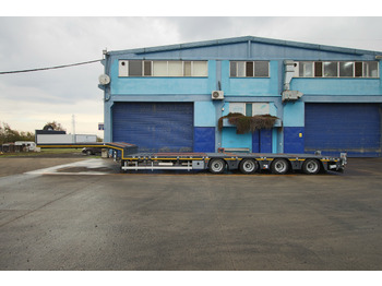 عربة مسطحة منخفضة نصف مقطورة