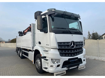 شاحنات مسطحة Mercedes-Benz Arocs 2545, HDS ATLAS 186.3 - PILOT: صور 3