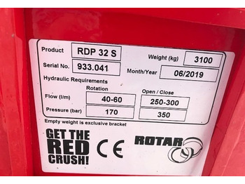ماكينة القص الهيدروليكي - آلات البناء Rotar RDP32S-Iisalmi: صور 3