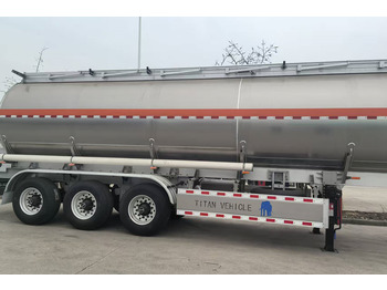نصف مقطورة صهريج لنقل الوقود جديد TITAN 3 Axle 42000liter Aluminum Tanker Trailer for Sale in Mali: صور 4