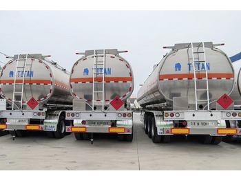 نصف مقطورة صهريج لنقل الوقود جديد TITAN 3 Axle 42000liter Aluminum Tanker Trailer for Sale in Mali: صور 2