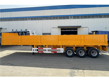 نصف مقطورة مسطحة جديد TITAN Tri Axle Side Wall Semi Trailer with 60 Ton Capcaity for Sale In Senegal: صور 4