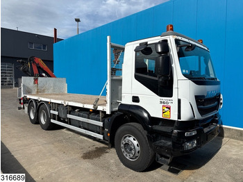 شاحنات مسطحة, شاحنة كرين Iveco Trakker 360 6x4, EURO 6, Palfinger, Remote: صور 5