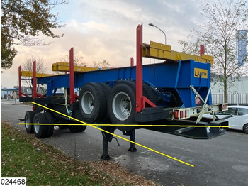 نصف مقطورة اخشاب Legras Openlaadbak Wood transport, Steel suspension: صور 4