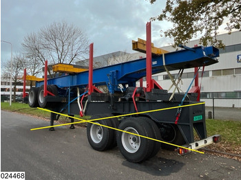 نصف مقطورة اخشاب Legras Openlaadbak Wood transport, Steel suspension: صور 5