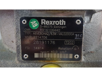 علم السوائل المتحركة Rexroth A6VE80HA2/63W - Drive motor/Fahrmotor/Rijmotor: صور 3 علم السوائل المتحركة Rexroth A6VE80HA2/63W - Drive motor/Fahrmotor/Rijmotor: صور 3
