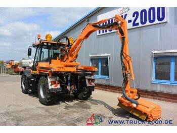 جرارات البلدية, جزازة رافعة JCB Fastrac 4x4 inklusive Mulag Front u. Heck Mäher: صور 2