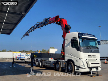 شاحنات مسطحة, شاحنة كرين جديد Volvo FH 500 8X2 Palfinger PK110002 SH Crane + Fly-Jib Winch VEB+ Euro 6: صور 3
