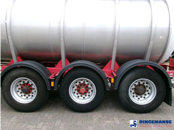 نصف مقطورة صهريج Crane Fruehauf Chemical tank inox 22.5 m3 / 1 comp: صور 5