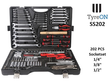 معدات الورش SS202 Professional Socket Set 202-piece 1/8 - 1/4 - 1/2 Inch - Chrome Vanadium: صور 2