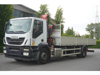 شاحنات مسطحة, شاحنة كرين IVECO STRALIS 19.310 E6 / Flatbed 19 EPAL / FASSI F135 / 225 MTH! / 5.7 T: صور 3