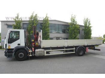 شاحنات مسطحة, شاحنة كرين IVECO STRALIS 19.310 E6 / Flatbed 19 EPAL / FASSI F135 / 225 MTH! / 5.7 T: صور 5