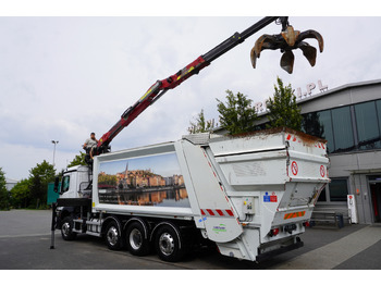 شاحنة القمامة MERCEDES-BENZ Antos 3240 8x2 / Tajfun 5T crane / Farid Industries garbage truck/ 3 steered axles: صور 2 شاحنة القمامة MERCEDES-BENZ Antos 3240 8x2 / Tajfun 5T crane / Farid Industries garbage truck/ 3 steered axles: صور 2
