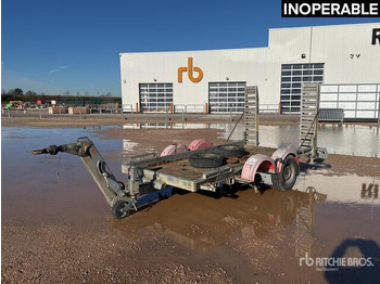 عربة مسطحة منخفضة مقطورة HUBIERE