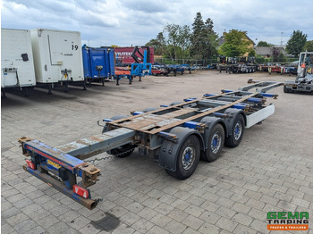 شاحنات الحاويات/ جسم علوي قابل للتغيير نصف مقطورة Krone SDC 27 3-Assen SAF - Lift as - Schijfremmen - Achterschuiver - 20 2x20FT/30/40FT: صور 2