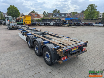 شاحنات الحاويات/ جسم علوي قابل للتغيير نصف مقطورة Krone SDC 27 3-Assen SAF - Lift as - Schijfremmen - Achterschuiver - 20 2x20FT/30/40FT: صور 3