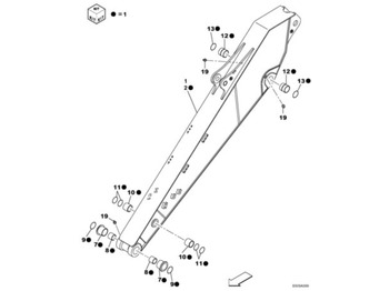 ذراع الرافعة CASE