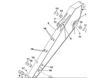 ذراع الرافعة CASE
