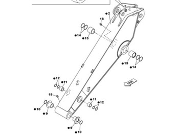ذراع الرافعة CASE