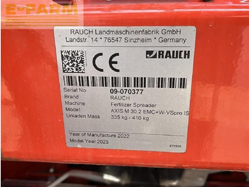 آلة رش الأسمدة Rauch axis m 30.2 emc+w-vspro iso: صور 4