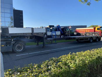 عربة مسطحة منخفضة نصف مقطورة Faymonville STZ-2AA - 2 AXLES STEERING - BED: 7,40 + 3,55 METER: صور 2