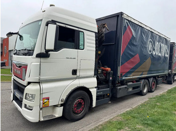 شاحنة كرين MAN TGX 26.480 6X2 - EURO 6 + PALFINGER PK20002 + REMOTE + LIFTING AXLE: صور 4