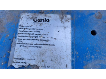 منصات هيدروليكية متنقلة 2015 GENIE GS 4047 AERIAL WORK PLATFORMS (ESN14015016): صور 2 منصات هيدروليكية متنقلة 2015 GENIE GS 4047 AERIAL WORK PLATFORMS (ESN14015016): صور 2