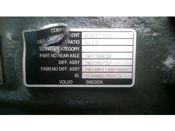 المحور الخلفي - شاحنة Volvo Differentieel RSS1132A: صور 2