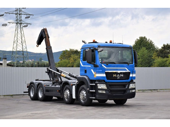 شاحنة ذات الخطاف MAN TGS 35.400 Abrollkipper *8x4* Top Zustand!: صور 2