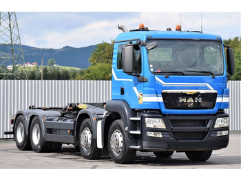 شاحنة ذات الخطاف MAN TGS 35.400 Abrollkipper *8x4* Top Zustand!: صور 3