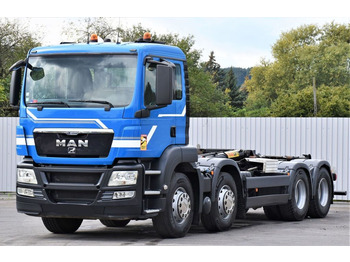 شاحنة ذات الخطاف MAN TGS 35.400 Abrollkipper *8x4* Top Zustand!: صور 4