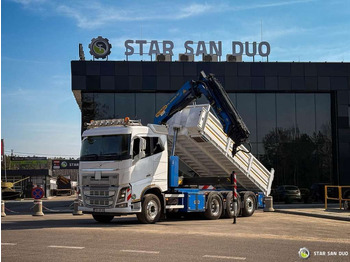 شاحنة كرين Volvo  FH 16.550 8x4 Palfinger PK 34002-SH Crane Kippe: صور 4