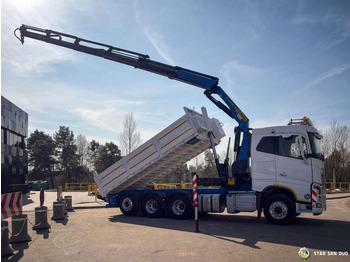 شاحنة كرين Volvo  FH 16.550 8x4 Palfinger PK 34002-SH Crane Kippe: صور 2