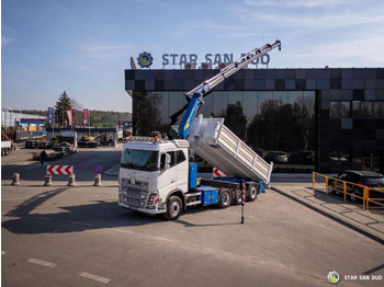 شاحنة كرين Volvo  FH 16.550 8x4 Palfinger PK 34002-SH Crane Kippe: صور 3