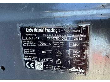 رافعة شوكية كهربائية Linde E35HL-01: صور 4