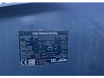 جرار السحب الكهربائي Linde P60: صور 4