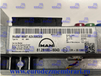 الكابينة والداخلية - شاحنة ELEMENT BORD UNITATE MULTIMEDIA MMT MAN TGX TG2 81.28100.6043: صور 3