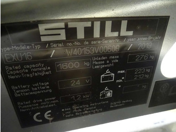 معدات الرفع منخفض المستوى Still EXU16: صور 5