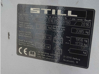 رافعة شوكية كهربائية Still RX60-30L: صور 5