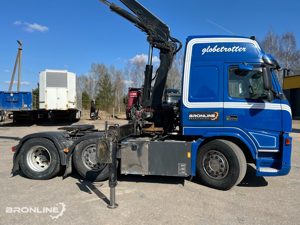 2008 VOLVO FM440 6x2+HIAB Crane+Platform trailer - شاحنة جرار, نصف مقطورة مسطحة: صور 4 2008 VOLVO FM440 6x2+HIAB Crane+Platform trailer - شاحنة جرار, نصف مقطورة مسطحة: صور 4